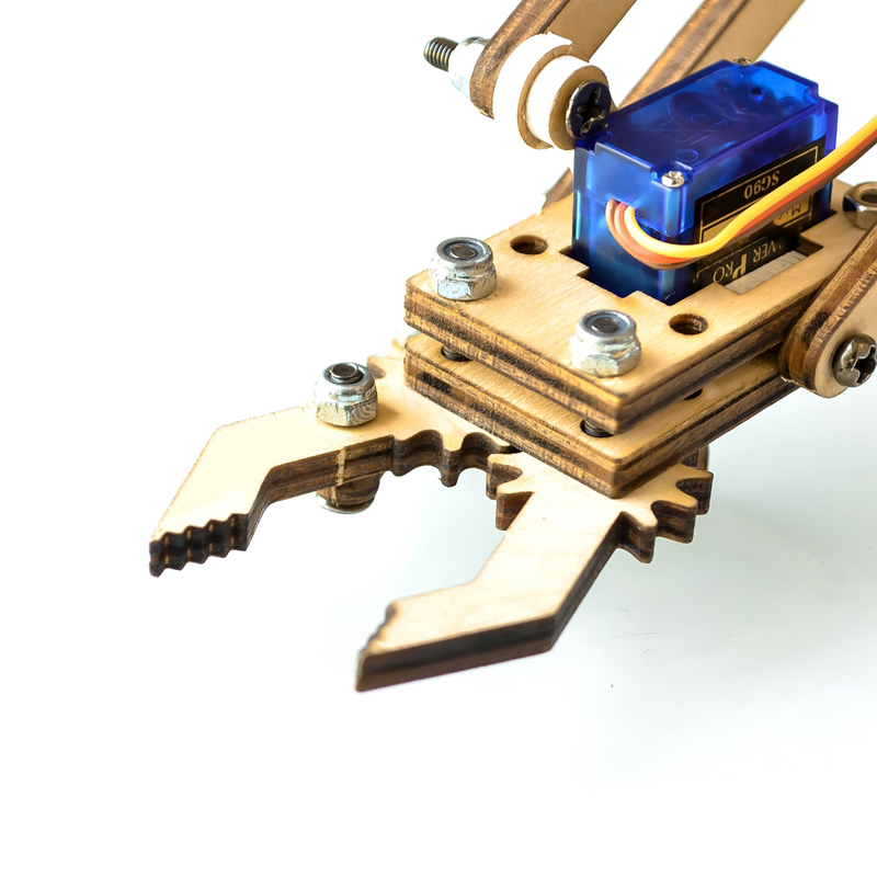 Arduino DIY MeArm 4DOF Wooden Wood / Acrylic DIY Robotics Robot Arm Kit